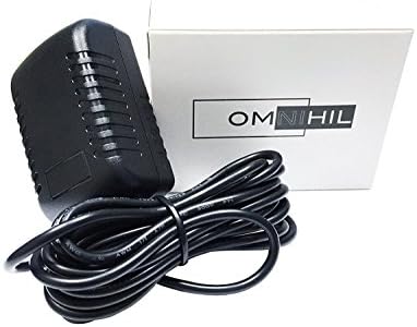 Omnihil [UL רשום] 8 רגל ארוך AC/DC מתאם כוח תואם לסילבניה נגן DVD נייד SDVD1030 SDVD1030B כבל PS קיר מטען ביתי